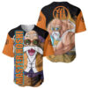 Master Roshi Baseball Jersey Dragon Ball Z Baseball Jersey Anime Baseball Jersey