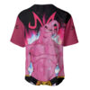 Skinny Majin Buu Baseball Jersey Dragon Ball Z Baseball Jersey Anime Baseball Jersey