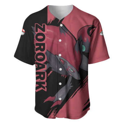 Zoroark Baseball Jersey Pokemon Baseball Jersey Anime Baseball Jersey