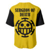 Trafalgar Law Surgeon of Death Baseball Jersey One Piece Baseball Jersey Anime Baseball Jersey