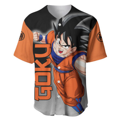 Goku Baseball Jersey Dragon Ball Z Baseball Jersey Anime Baseball Jersey
