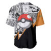 Mix Manga Charizard Baseball Jersey Pokemon Baseball Jersey Anime Baseball Jersey