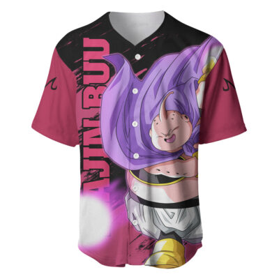 Fat Majin Buu Baseball Jersey Dragon Ball Z Baseball Jersey Anime Baseball Jersey