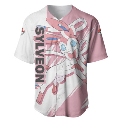 Sylveon Baseball Jersey Pokemon Baseball Jersey Anime Baseball Jersey