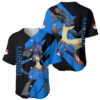 Lucario mix Mega Evolved Baseball Jersey Pokemon Baseball Jersey Anime Baseball Jersey