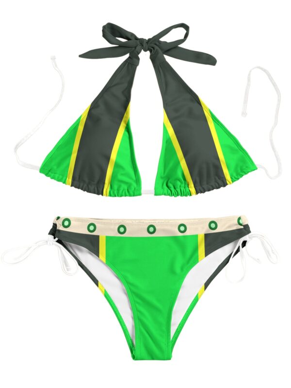 UA High Tsuyu Cosplay Bikini My Hero Academia Bikini Anime Bikini Swimsuit