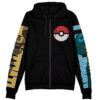 Umbreon Pokemon Streetwear Otaku Cosplay Anime Zip Hoodie