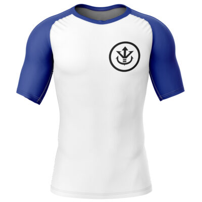 Hooktab Vegeta Dragon Ball Z Short Sleeve Rash Guard Compression Shirt Cosplay Anime Gym Shirt