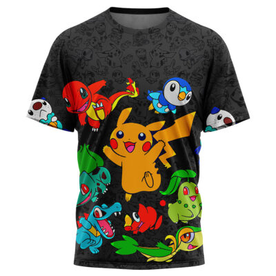 Hooktab Vibing Pokemon Shirt Characters Anime T-Shirt