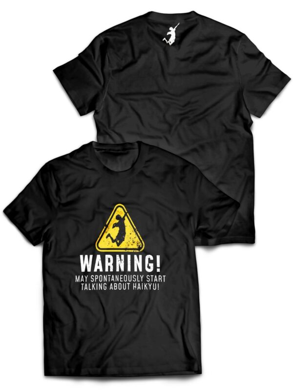 Warning! Talkative About Haikyu!! Anime Unisex T-Shirt