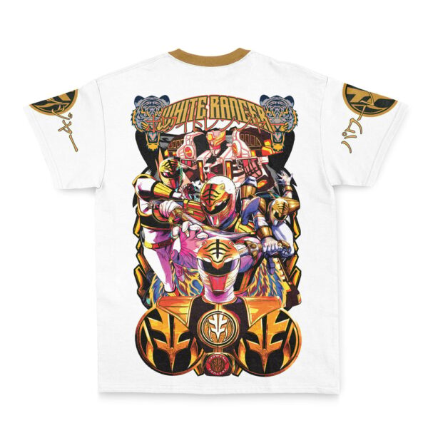 Hooktab White Ranger V2 Mighty Morphin Power Rangers Streetwear Anime T-Shirt