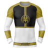 Hooktab White Ranger Power Rangers Long Sleeve Rash Guard Compression Cosplay Anime Gym Shirt