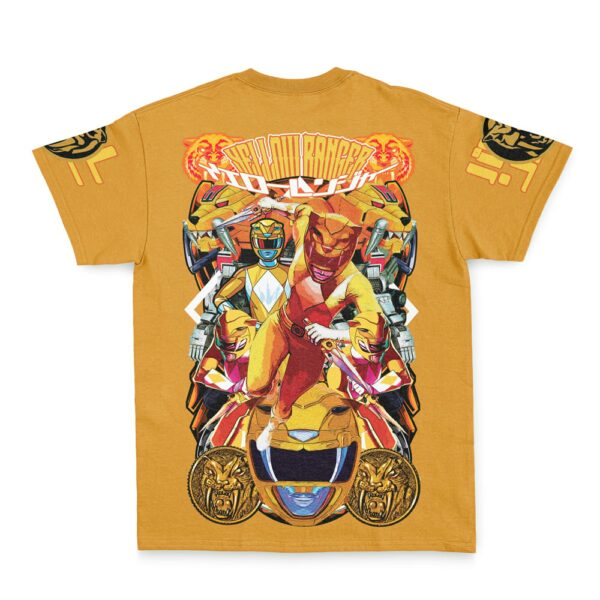 Hooktab Yellow Ranger Mighty Morphin Power Rangers Streetwear Anime T-Shirt