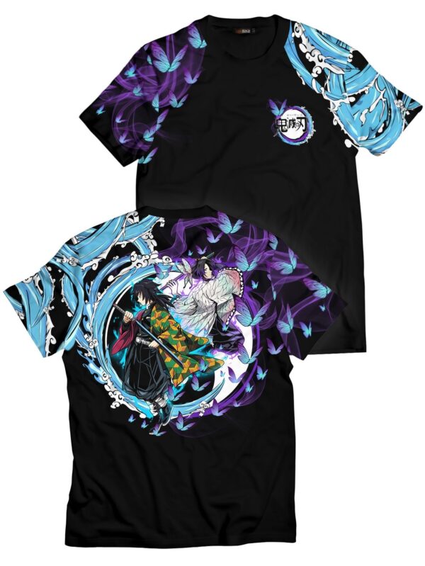 Yin Yang Giyu Shinobu Demon Slayer Anime Unisex T-Shirt