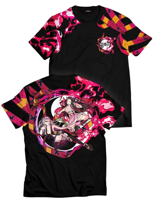 Yin Yang Nezuko Daki Demon Slayer Anime Unisex T-Shirt
