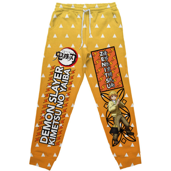 Agatsuma Zenitsu Haori Demon Slayer Streetwear Otaku Cosplay Anime Sweatpants