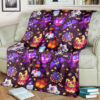 Anime Trick Or Treat Seamless Pattern Custom Pokemon Blanket