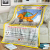 Anime Dragonite Custom Pokemon Blanket