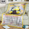 Anime Snorlax Jungle Custom Pokemon Blanket