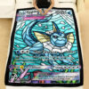 Anime Card Card Vaporeon Hybrid Vmax Stain Glass Custom Pokemon Blanket