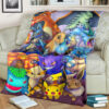 Anime The Poke Favourites Custom Pokemon Blanket