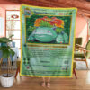 Anime Damon's Venusaur First Edition Custom Pokemon Blanket