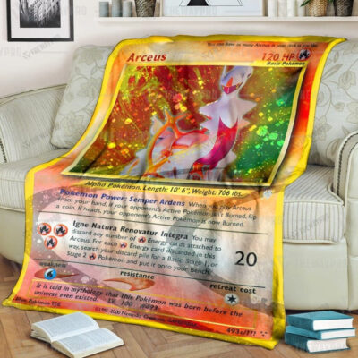 Anime Arceus Custom Pokemon Blanket