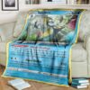 Anime Inteleon Sword & Shield Custom Pokemon Blanket