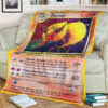 Anime Flareon Custom Pokemon Blanket