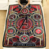 Avengers Playing Card Red Custom Pokemon Blanket