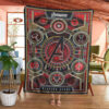 Avengers Playing Card Red Custom Pokemon Blanket