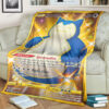 Anime Snorlax Chilling Reign Custom Pokemon Blanket