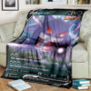 Anime Gengar V Fusion Strike Custom Pokemon Blanket