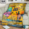 Anime Detective Pikachu & Friends GX! Custom Pokemon Blanket