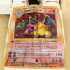 Anime Sophia's Charizard First Edition Custom Pokemon Blanket