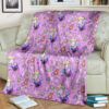 Anime Pink Seamless Pattern Custom Pokemon Blanket