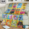 Anime EX 2 Cards Version 3 Custom Pokemon Blanket