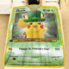 Anime Saint Patrick Pikachu Custom Pokemon Blanket