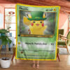 Anime Saint Patrick Pikachu Custom Pokemon Blanket