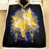 Anime Jolteon Starry Custom Pokemon Blanket