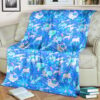 Anime Ice Seamless Pattern Custom Pokemon Blanket