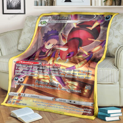 Anime Ariados Pokemon Blanket