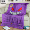 Anime Gengar Full Art Custom Pokemon Blanket