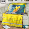 Anime Surfing Pikachu Custom Pokemon Blanket