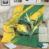 Anime Rayquaza Custom Pokemon Blanket