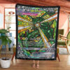 Anime Card Rayquaza Hybrid Vmax Glass Custom Pokemon Blanket