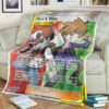 Anime Red & Blue Trainer Custom Pokemon Blanket