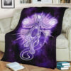 Anime Mewtwo Starry Sky of Wrath Custom Pokemon Blanket