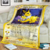 Anime Light Jolteon Neo Destiny Custom Pokemon Blanket