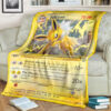 Anime Jolteon Custom Pokemon Blanket